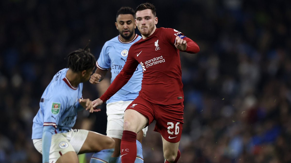 City_Chief's tweet photo. 🗣️| Andy Robertson on #ManCity's case: 

"Manchester City players have proven themselves on the pitch, and I don't know much about these charges. They had an amazing team that I enjoyed competing against, and I never think the blame falls on the players in matters like this." https://t.co/Pgbs7G4GFg