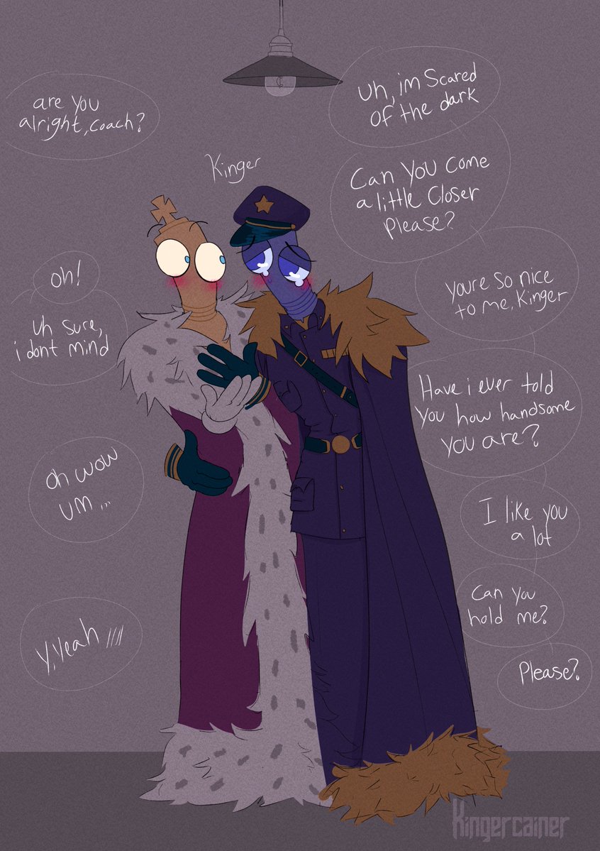 kingercainer's tweet photo. Coach gets clingy in the dark  (1/2) #kingercest #stalemates https://t.co/ZqgFqNXkuD