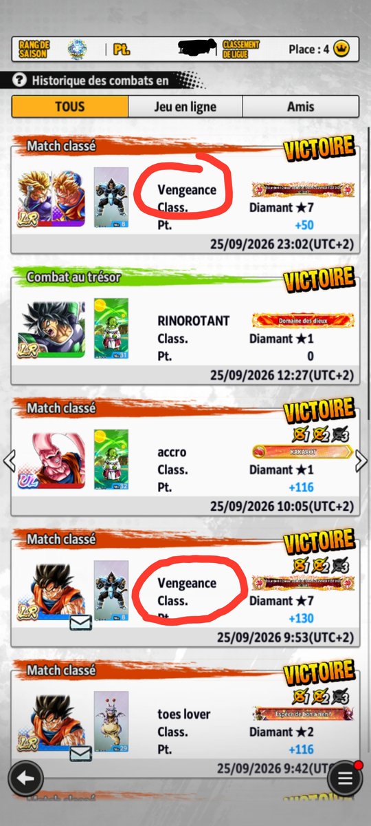 Subarashii99's tweet photo. Sa fait 10 fois je te croise en classé mdr #dblegends https://t.co/UdwN3heWvo
