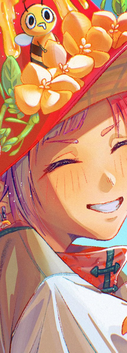 kotopi3009's tweet photo. さやさんの『働きすぎて疲れた蜂を集めて使役してる男の子』を描きました
蜂達は…かなり限界そうです😵
#なつめさんちの美術室 https://t.co/hrM8giehpd