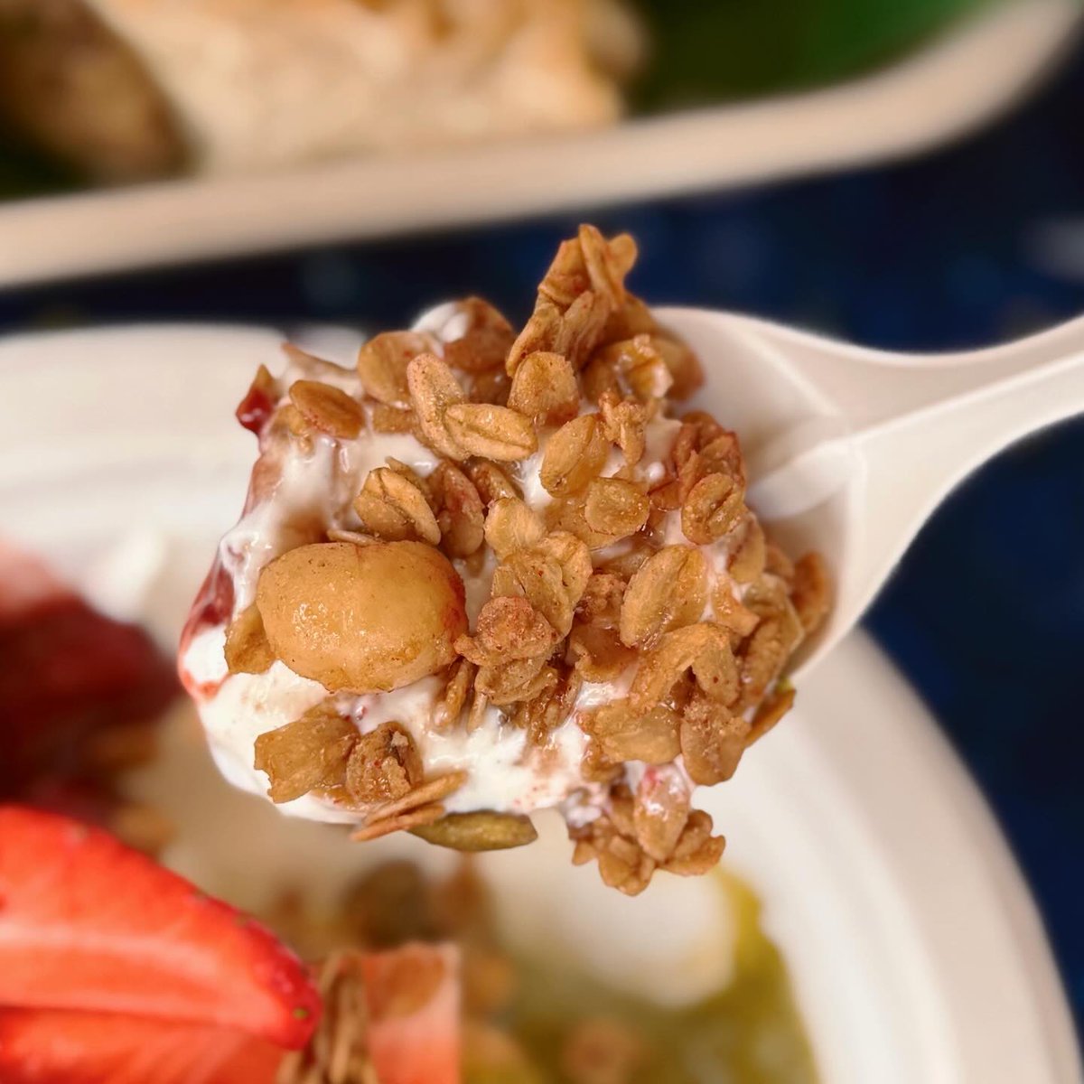 LynetteBoli5's tweet photo. Back at Maxi Coffee Bar for a collab with Dearborn Granola. The pulled pork burrito, strawberry granola bowl, cardamom honey toast, Earl Grey Basque cheesecake and granola milk latte were all excellent. https://t.co/ri7lIXaunq