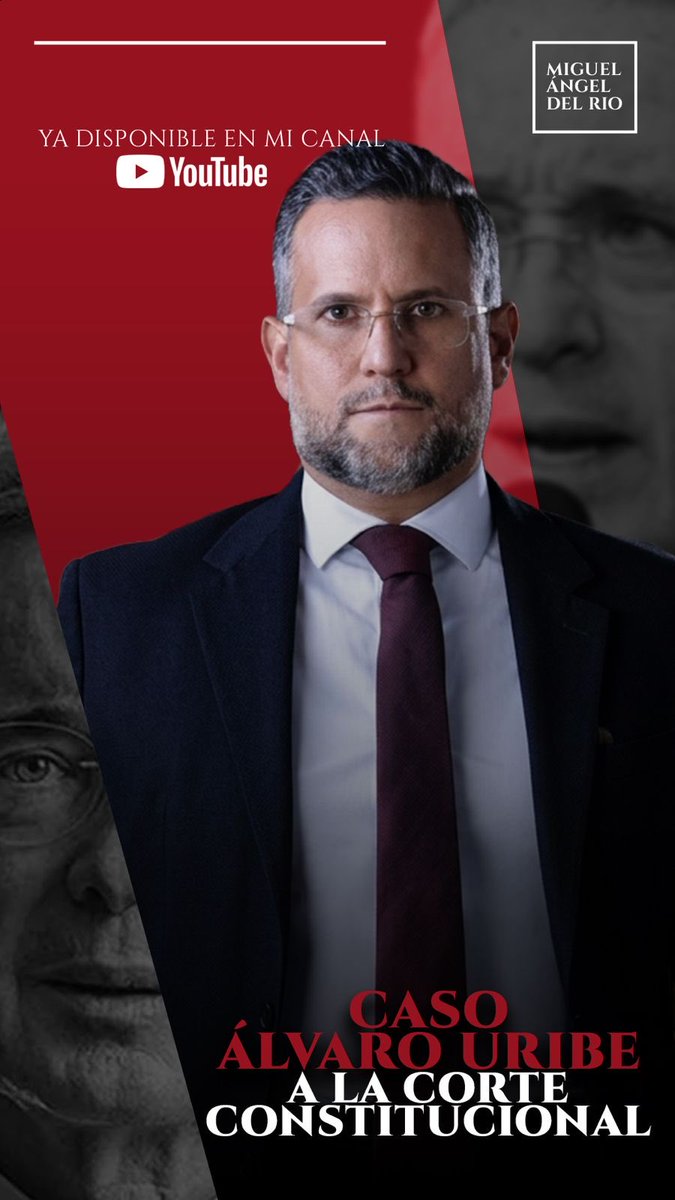 migueldelrioabg's tweet photo. Caso Uribe llega a la Corte Constitucional. Hablemos de esto a las 7pm. https://t.co/JOSWxNEArA https://t.co/v9EkeFWqzT