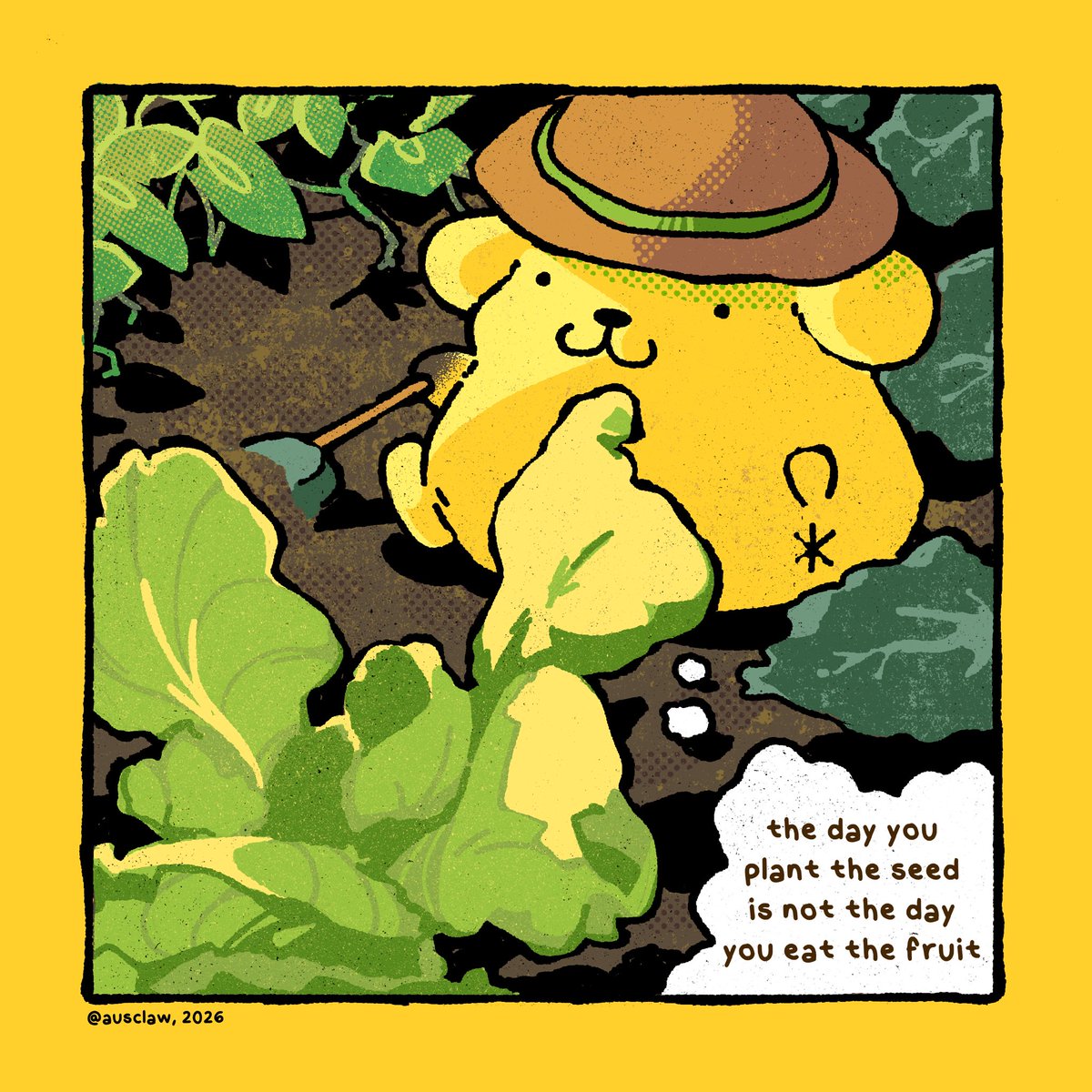 ausclaw's tweet photo. wisdom #pompompurin https://t.co/Q7OdPgEJMX