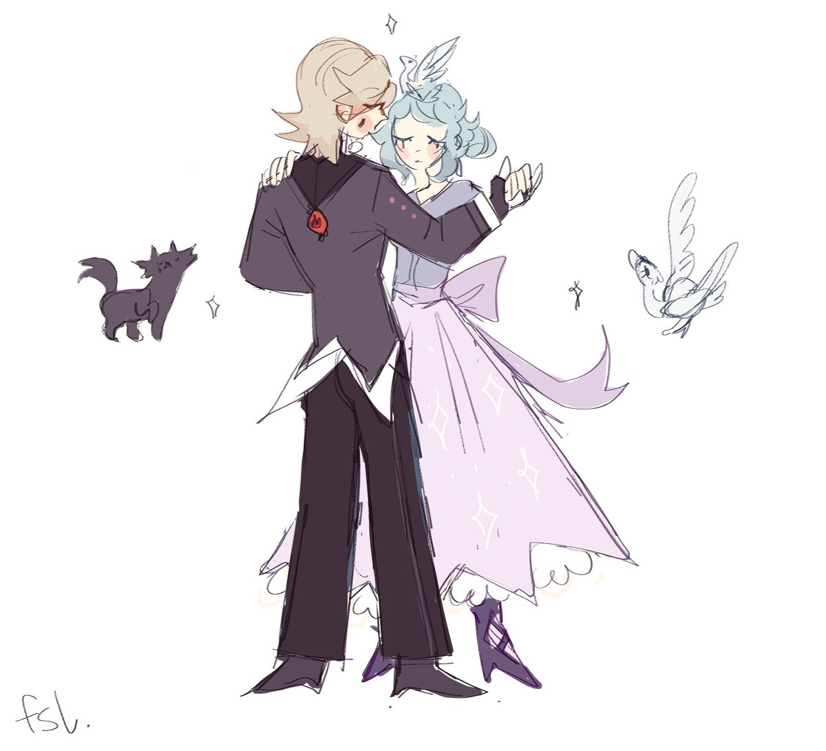 fasoleeeeee's tweet photo. #lyney #odette #magicswan https://t.co/kZvmvyKxye