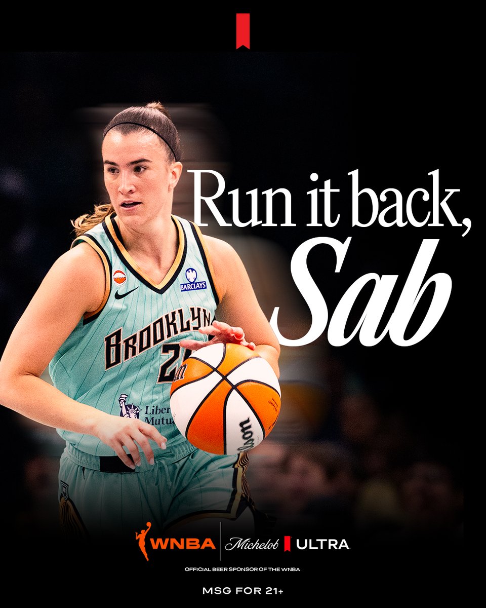 MichelobULTRA's tweet photo. Cheers to @sabrina_i20 on making her 6th @WNBA  playoff appearance https://t.co/YvbfuCvgzT