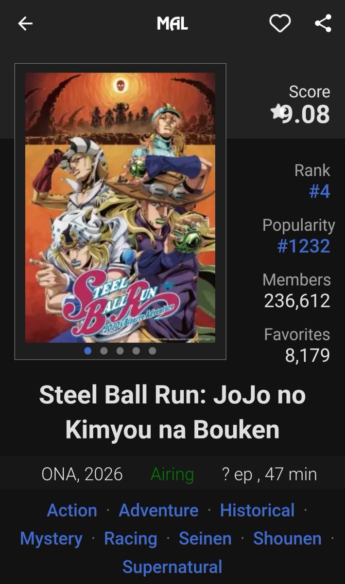 KkRenLan's tweet photo. O anime tá com 2 EPISÓDIOS E JÁ TÁ NO TOP 4 vsf o rank do MyAnimeList é uma piada https://t.co/t4gBe4Q9mi