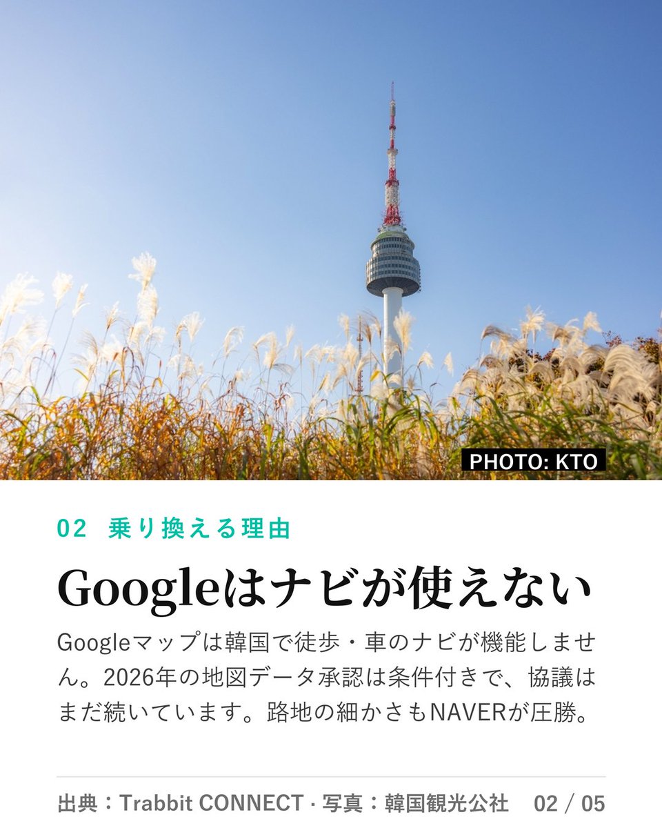 trabbitapp's tweet photo. 韓国ではGoogleマップの徒歩・車ナビが使えません。NAVER地図は設定→言語で英語に切り替えられて、音声案内も英語に。乗換モードは何番出口かまで出るので、着陸前に入れておくと安心です。#韓国旅行 #NAVER地図 https://t.co/mj9VBsHzCh