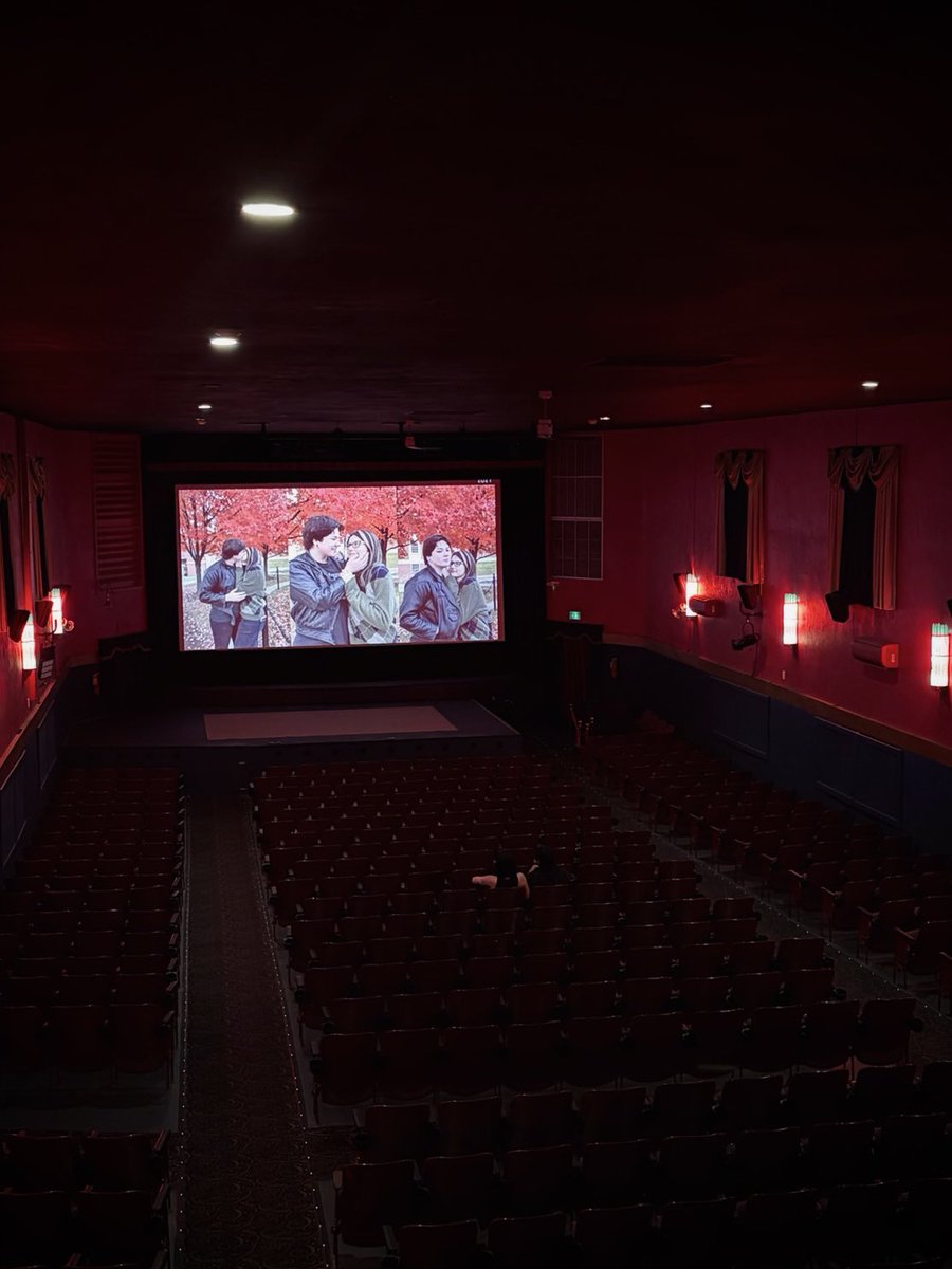 fangedfemme777's tweet photo. i proposed to my butch at an old local theater with a video compilation i made of us over the last five years and it was so perfect <3 https://t.co/7fVjHsKivC