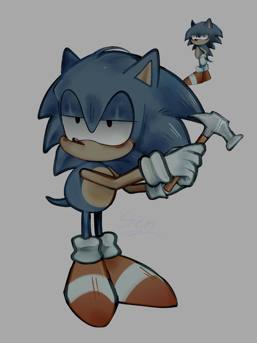 Sencardsmall's tweet photo. Repost just to say in the post that he doesn't have back spines now 😭
(ye if anyone remember or not, SOSnic is my Retake on Chinelin Sonic)
#execommunity #SOSnicSonic #retake https://t.co/Hpw4qm5Lpu