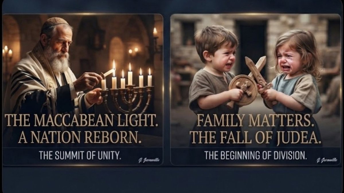 g_jaramillo2033's tweet photo. The legacy of the Maccabees was undone just three generations later. 

A tragic civil war between brothers, Hyrcanus II and Aristobulus II, invited foreign powers (Rome and Parthia) into Judea. Internal conflict can destroy what external enemies could not. 🕯️⚔️
#Historylessons https://t.co/KQRBZw0MLj