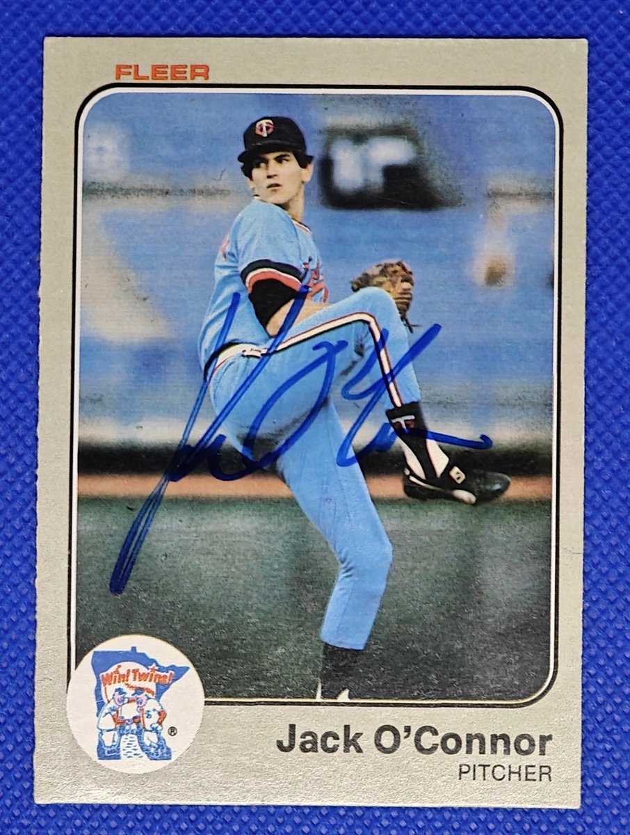 Gampagnolo's tweet photo. Today's TTM success: Jack O'Connor on a 1983 Fleer. 17 days 
#TTM #TTMBASEBALL #baseballautographs #ttmsuccess #baseballcards https://t.co/9DLXgOnxxp