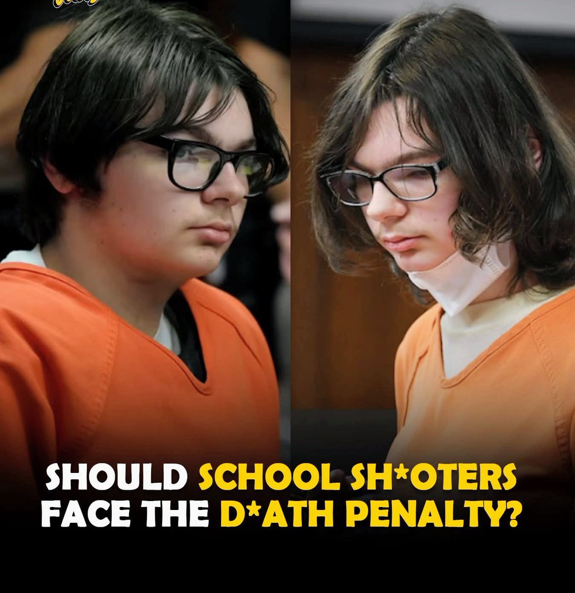 AlexJonesR4's tweet photo. SHOULD SCHOOL SH*OTERS FACE THE D*ATH PENALTY? https://t.co/AAMNXYEvYF