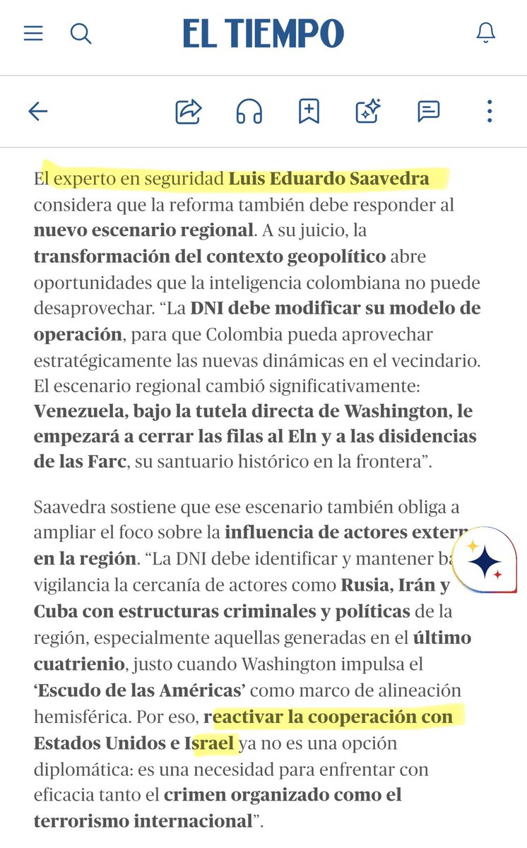 lesaavedra's tweet photo. @lafm Romper las relaciones diplomáticas con Irán confirma lo que planteé en @ELTIEMPO el pasado mes de julio: la cooperación con #Israel es clave contra el terrorismo y las amenazas geopolíticas. Excelente decisión @CancilleriaCol https://t.co/mVKeJkB4Te