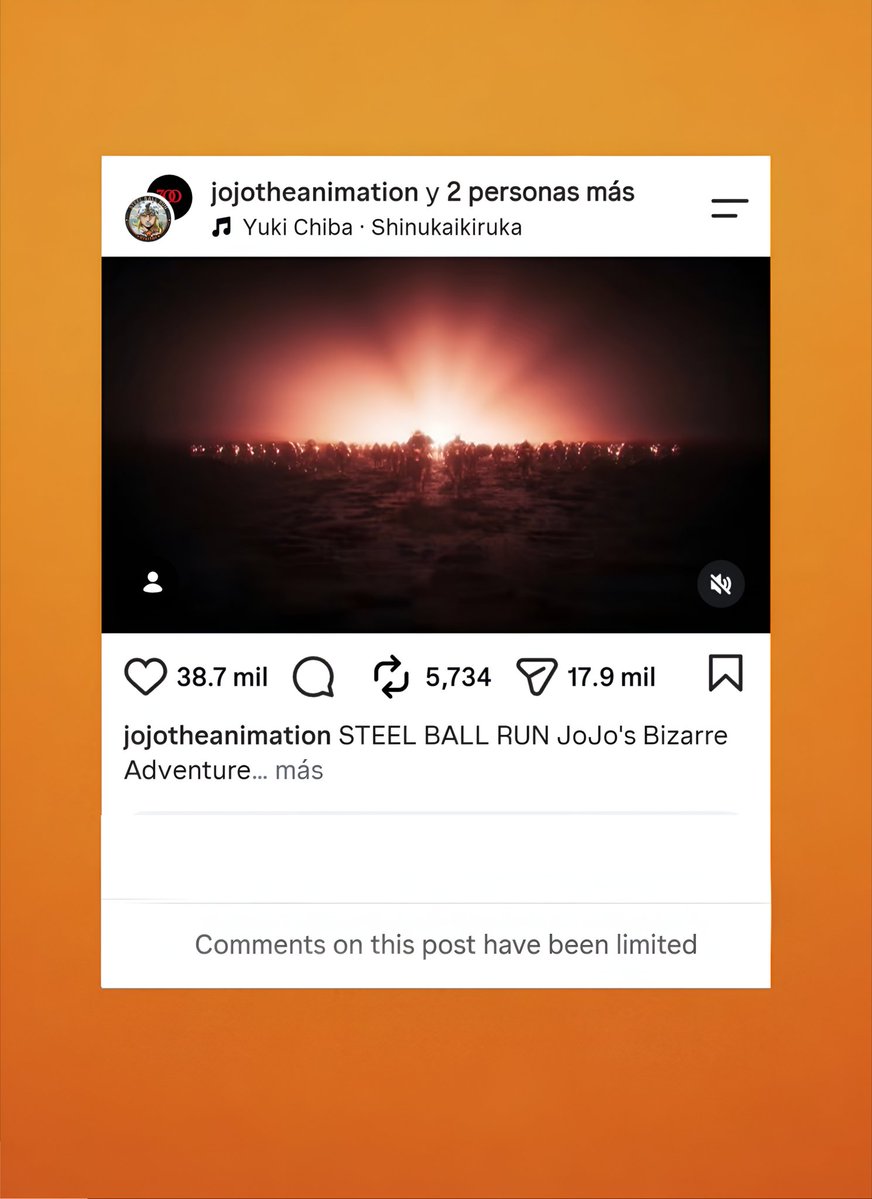 CartoonsOTMoon's tweet photo. El Instagram JoJo's ha desactivado los comentarios del nuevo ending de STEEL BALL RUN.

Actualmente es el más odiado por los fans. https://t.co/DXsJW2REfE