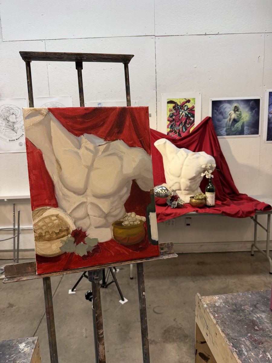 johnpeenis's tweet photo. painting progress from class today yaaaayy https://t.co/UVYeQcZdvR