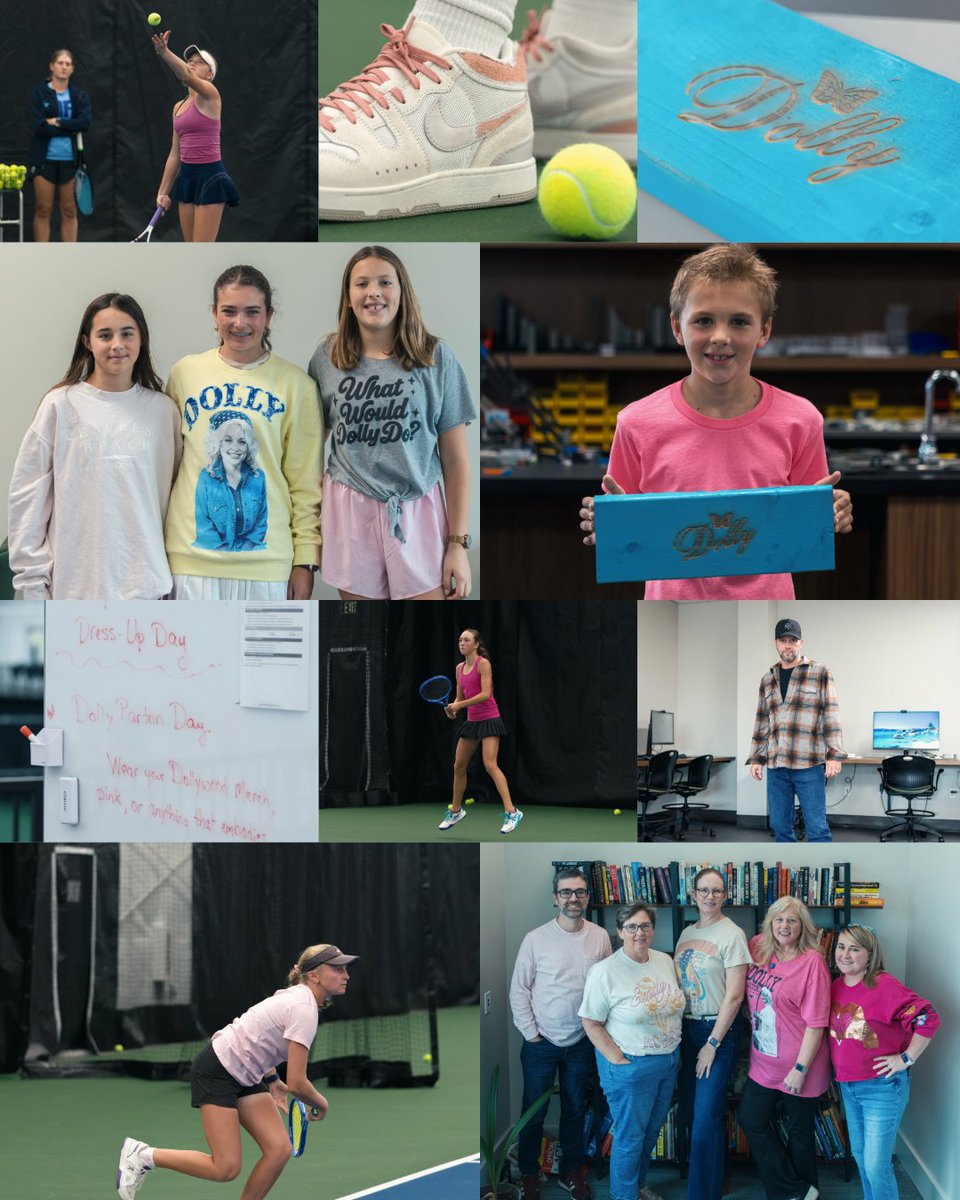 FarmForgeClub's tweet photo. Today, our students &amp; teachers honored Dolly Parton’s legacy of giving children the gift of reading. Student Government brought a little pink, sparkle, and country flair to campus, with house points for everyone who joined in. Hear from Stella and Ms. Candy about the celebration. https://t.co/lrgFO5ba4C