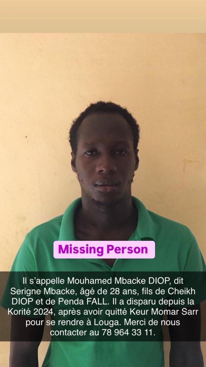 mc_evah's tweet photo. Cette personne est le frère d’une sis. Il est porté disparu depuis 2024 et jusque-là pas de nouvelles. 

Svp pouvez-vous partager partout 🥺🙏🏾 https://t.co/YvesMjeWrx