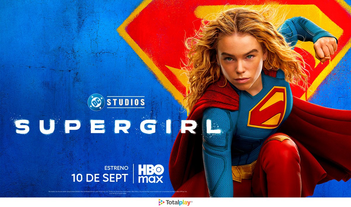 totalplaymx's tweet photo. ¡Una nueva heroína está lista para volar! 💥🦸‍♀️ Disfruta el estreno de Supergirl en HBO Max Contrata con Totalplay y vive una aventura fuera de este mundo.

https://t.co/3m0Wq2ecag https://t.co/nnMFvszxu4