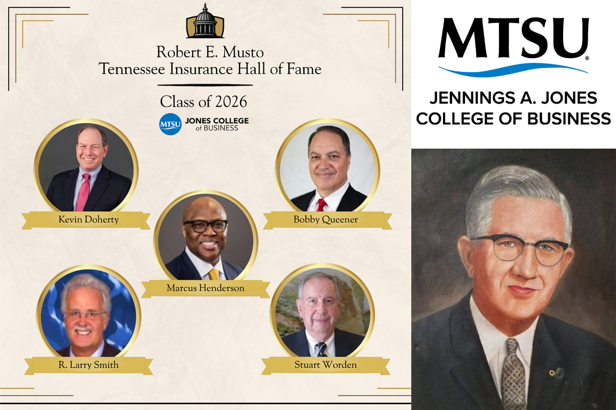 MTSUNews's tweet photo. The Robert E. Musto Tennessee Insurance Hall of Fame in Jones College of Business, MTSU will host its Class of 2026 induction ceremony and gala on Thursday, Oct. 1, at the Smyrna Event Center. Click link in bio. https://t.co/XLk2iZ8Hy6