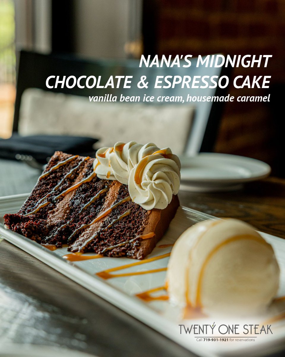 TwentyOneSteak's tweet photo. The best part of dinner is dessert. https://t.co/HVGGKGACF0