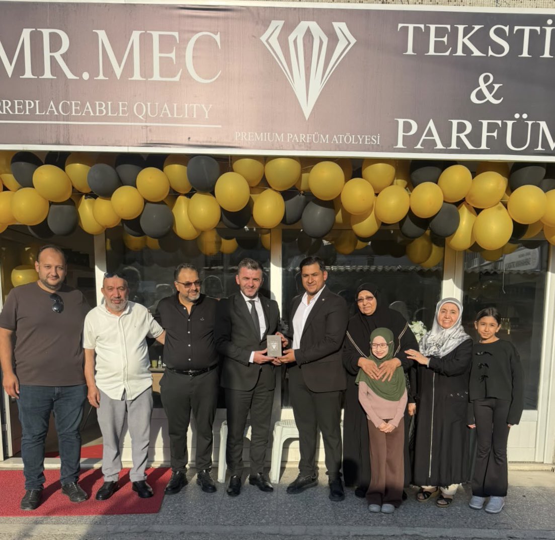 samet__caglayan's tweet photo. 📍 MR.MEC Premium Parfüm Atölyesi Açılışı

İlçe Kadın Kolları Başkanımız Hatice Genç ile birlikte MR.MEC Premium Parfüm Atölyesi’nin açılışına katıldık.

İşletmenin hayırlı olmasını diliyor, sahiplerine bol ve bereketli kazançlar temenni ediyoruz. https://t.co/TilfPctWxA