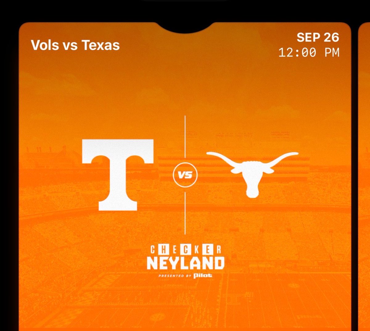 VolScoops's tweet photo. NEVER A DOUBT.. 🍊

Tomorrow, I witness THE Tennessee Volunteers defeat No. 1 Texas 

MAKE NEYLAND BORDERLINE DANGEROUS

#GBO 🫡 https://t.co/M6CPZ1zAsy