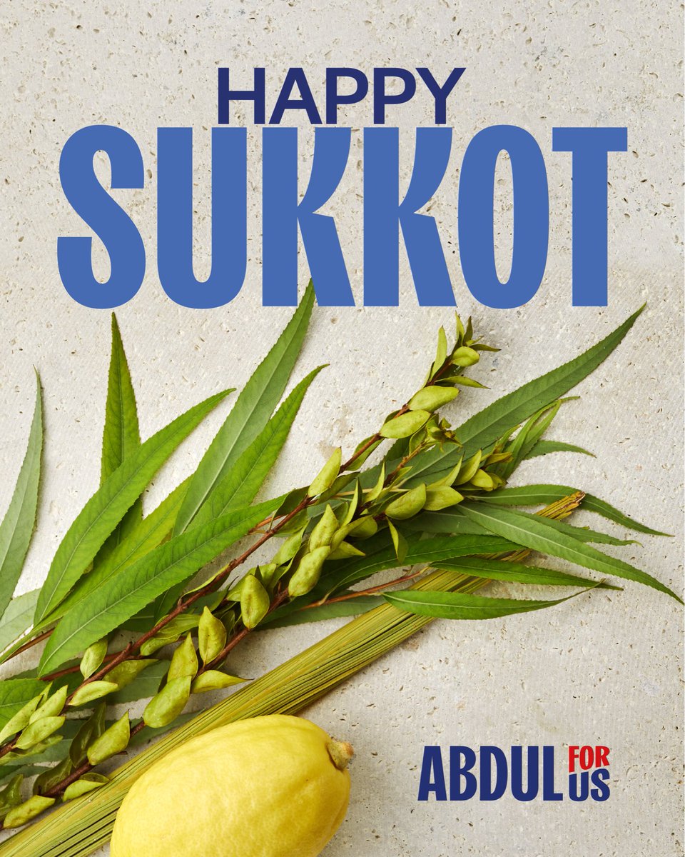AbdulElSayed's tweet photo. Chag Sameach to all those celebrating Sukkot in Michigan and around the world! https://t.co/92AEvfYg0B