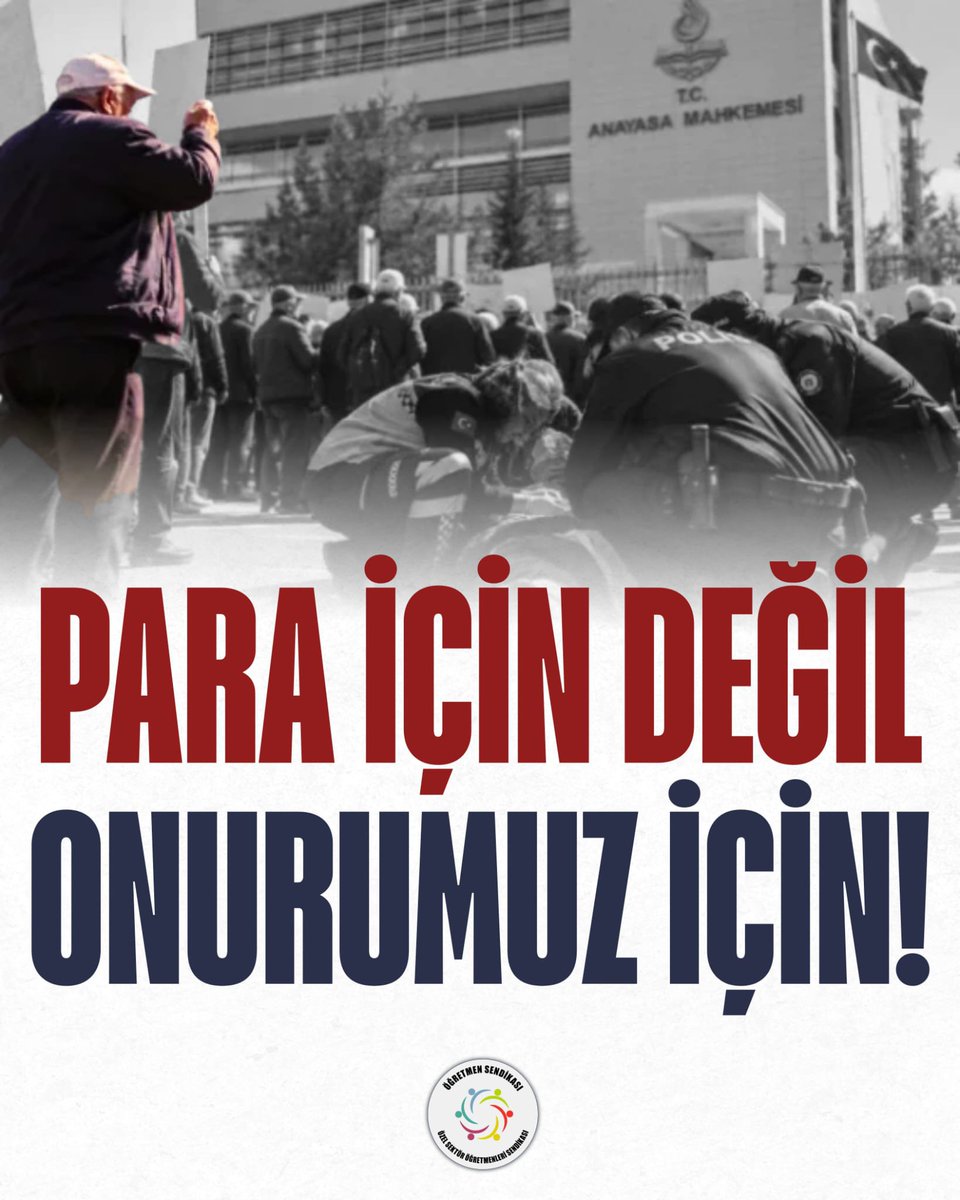 ogretmensendika's tweet photo. Bir elinde doğrulttuğu dövizin üzerinde “Para İçin Değil, Onurumuz İçin!” yazıyor. Türkiye emekçisinin, emeklisinin ortak sözü, bir emeklinin son sözü oldu. Bir elinde emek, haysiyet ve yaşam mücadelesinin iç içe geçen yalın gerçeği; diğer elinde şakağına uzattığı silah!

Yaşam ile ölüm arasında bu kadar yakın ve sarsıcı şekilde yaşayanlar kimler? Biziz!

Ücrete zam istemenin, gasbedilen maaşı almaya çalışmanın, asgari ücret düzeninden kurtulmak için bedenini açlığa yatırmak zorunda kalmanın ülkesinde, yaşam koşulları karabasan gibi çöküyor insanların üstüne.

Barınma, eğitim, yiyecek sorun! Adalet yok, yasalar sermaye için!

En küçük talepler, istemler için verilen mücadele ya kendi sınırını aşıyor ya da var olma, fark edilme çabası, yaşam ile ölüm arasında gidip gelen eylemci bir kitleyi yaratıyor.

Basının büyük bölümü suskun! Korkak! Teslim alınmış!

Bakanlıkların önünde işçiler, öğretmenler, emekliler sırasıyla onur mücadelesi veriyor.

Bazı gidişler sarsıcıdır. Sarsmalıdır! Bazı eylemler tepki, itiraz, öfke içerir. Bunlar örgütlülüğe dönüşmelidir. 

Türkiye'de işçiler, emekçiler, kadınlar, öğretmenler, emekliler, ezilenler birbirine omuz verecek hareketi inşa etmelidir. 

Çabamız bu yönde olacak.