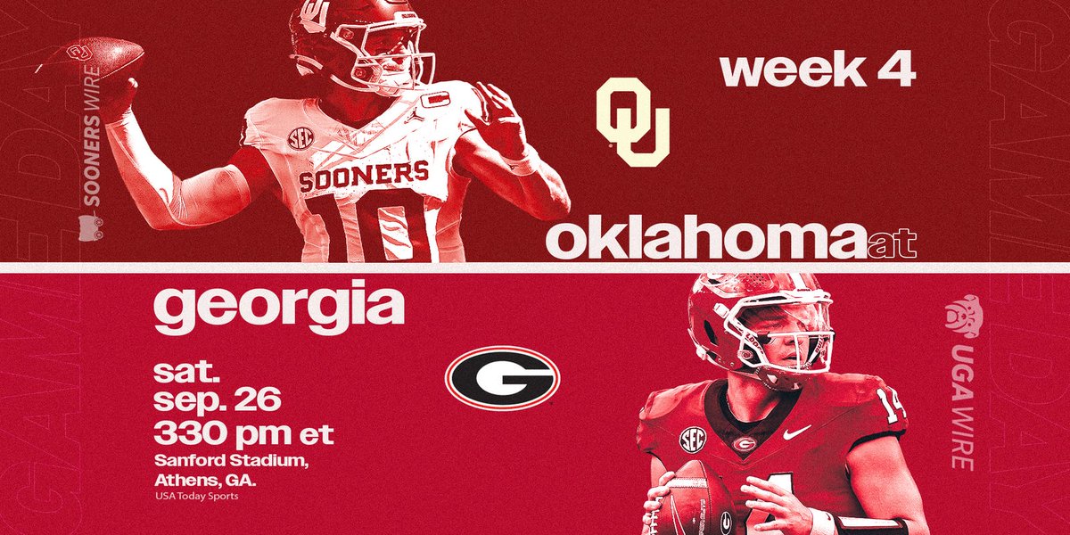 UGAfootballLive's tweet photo. Georgia vs. Oklahoma injury report: 2 All-SEC players questionable

📸 Coley Cleary- SMG USA TODAY Sports https://t.co/Gk08yKSVXf https://t.co/Lyg2CrXszt