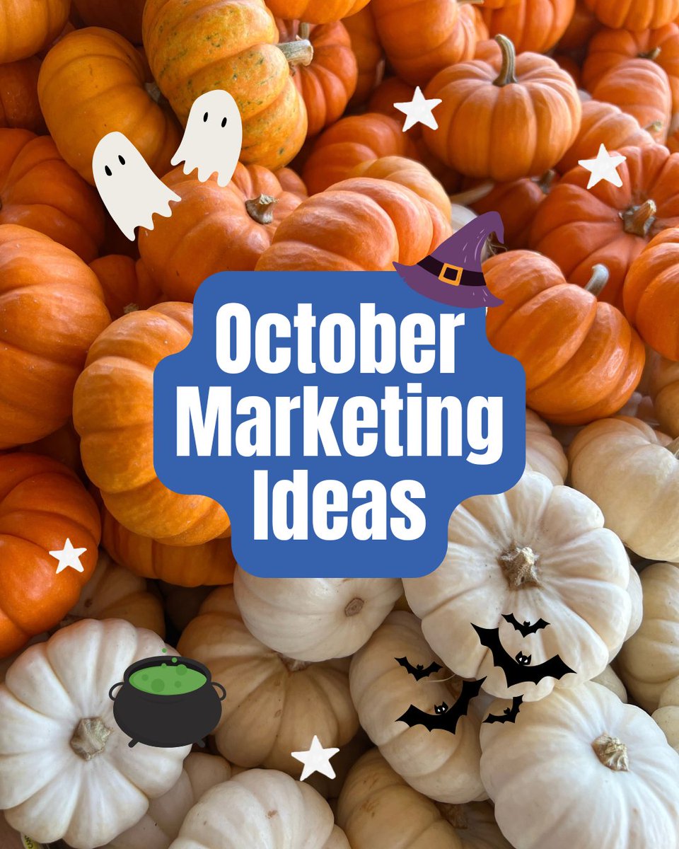 socialbuzzinguk's tweet photo. Steal our October marketing ideas 👻🎃

Creative marketing campaigns don't need to feel scary 👀

Not sure what content will work for your business? 👉 Let’s work together!

#contentstrategy #socialmediacontent #socialmediamanagement #socialmediagrowth #socialmediaexperts https://t.co/gdyFbZvp7F