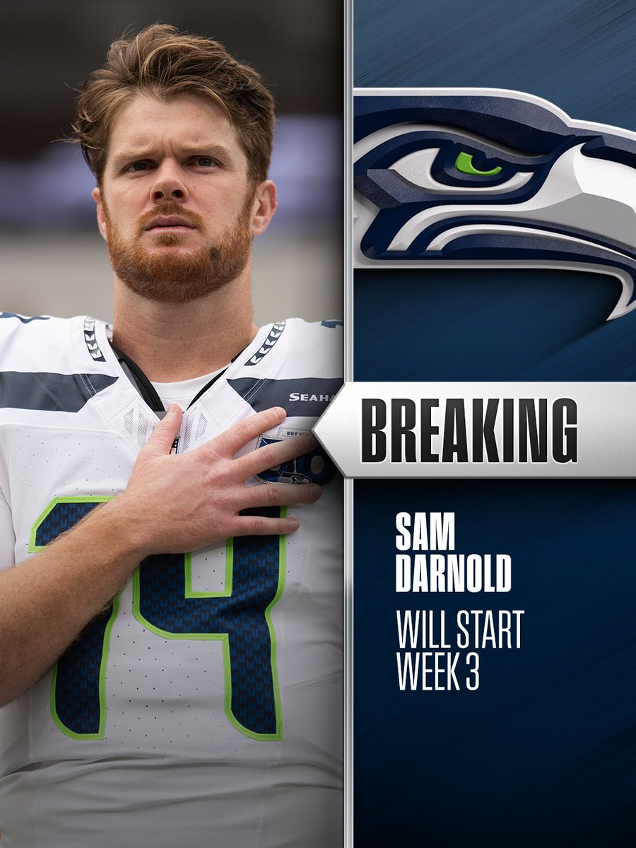 Seahawks QB Sam Darnold to play Sunday vs. Commanders. 
 [📷](https://pbs.twimg.com/media/HTF0su2WAAA3HAs.jpg) https://pbs.twimg.com/media/HTF0su2WAAA3HAs.jpg h