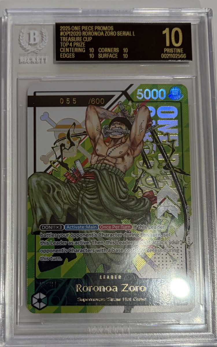 watevs_kyle's tweet photo. LTS this Black Label Serial Zoro. No idea comps so it will just be OBO unless someone can show me sales. Can fly out anywhere in the US to hand it off in person. https://t.co/JAO9BLuGJT