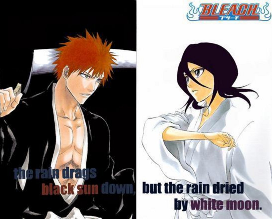 MintCookies16's tweet photo. A troll is a troll, but I want to make sure he see this reply 

僕はついてゆけるだろうか 
君のいない世界のスピードに

"KIMI" ask yourself who is the QUEEN of Bleach always beside the KING, it's RUKIA not Zangetsu the horse lmao https://t.co/qoS6YHNqHV