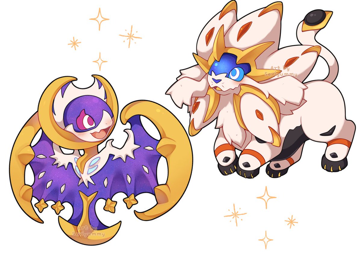 SeviYummy's tweet photo. 🌙 Lunala &amp; Solgaleo ☀️ https://t.co/TkypxRnTTf