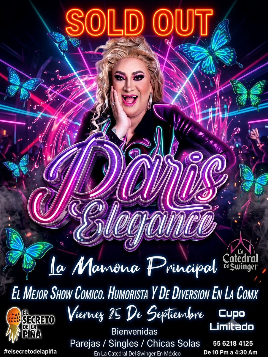 secretopinaswmx's tweet photo. 😈Cada día contigo es una
aventura maravillosa😈

➡️Viernes/25/Septiembre 
⚠️ Sold Out ⚠️

🎭Diviértete Con El Mejor
Show Humorista,Comico,
Divertido De La Cdmx🎭 
💫Ella Es Paris Elegance 💫
#elsecretodelapiña
#Comunidadsw

➡️📱https://t.co/VybXB2xNr3 https://t.co/flT4pcE3uv