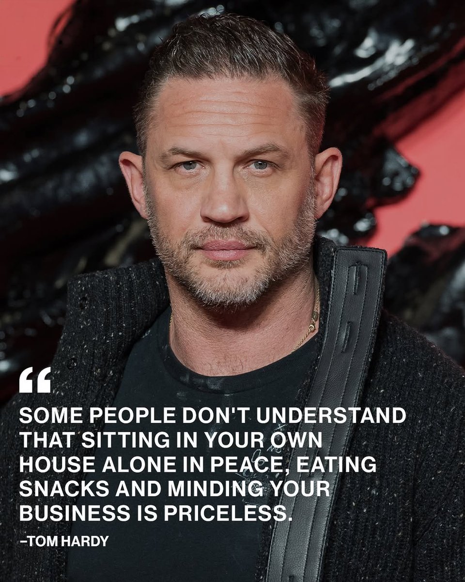 Complex's tweet photo. Tom Hardy gets it. 🧘‍♂️ https://t.co/2VNzsNsf70