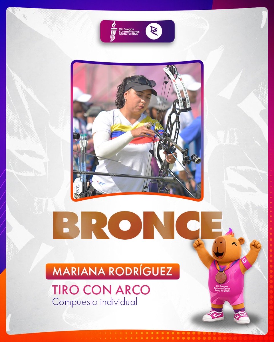 DeportColombia's tweet photo. ¡LAS TRES DEL PODIO 😍! ORO, PLATA, y BRONCE 🥇🥈🥉

Sara López, Alejandra Usquiano, y Mariana Rodríguez se quedaron con las tres plazas del podio en el tiro con arco compuesto.

Podio:
🥇 COL 🇨🇴
🥈 COL 🇨🇴
🥉 COL 🇨🇴

¡IMPARABLES 💛💛💙❤️! https://t.co/VhMVo9hquO