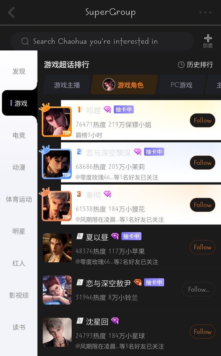 Cherrylladybug's tweet photo. Sooo… our wolf is #5 again. And ngl, seeing all six of our boys occupying the entire top 6 is making me ridiculously happy https://t.co/IaXztTXKT6