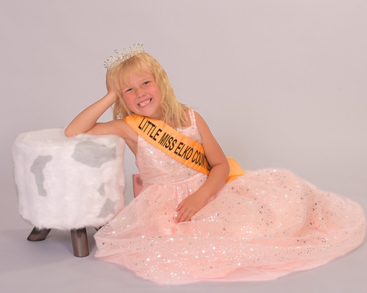 mselkocounty's tweet photo. OFFICIAL PORTRAITS - Little Miss Elko County 2026 Olivia Grumbois. She is kind, intelligent, and generous. ✨ She loves her family, friends, and animals. For appearances and volunteer opportunities, email the Ms. Elko County Pageant and Leadership Program at RBSLegacies@gmail.com https://t.co/aeCkiUwQyl