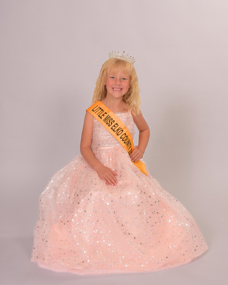 mselkocounty's tweet photo. OFFICIAL PORTRAITS - Little Miss Elko County 2026 Olivia Grumbois. She is kind, intelligent, and generous. ✨ She loves her family, friends, and animals. For appearances and volunteer opportunities, email the Ms. Elko County Pageant and Leadership Program at RBSLegacies@gmail.com https://t.co/aeCkiUwQyl