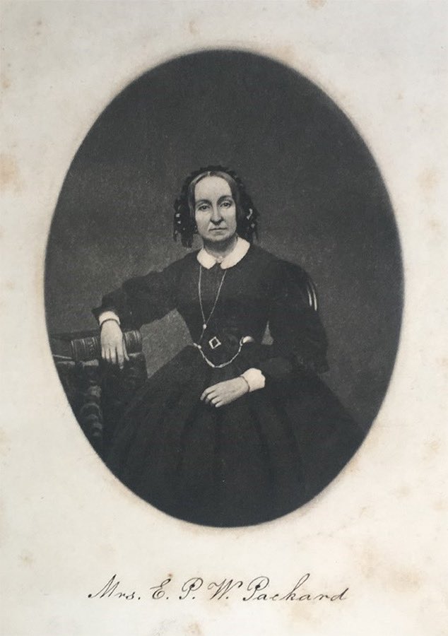 TrumpGirlLove's tweet photo. In June 1860, Elizabeth Packard kissed her six children goodbye. 

She thought about the dinner she would cook later. She thought about the laundry. She thought about the quiet life of a mother in Illinois.

She had no idea that when the front door clicked shut, it would stay locked for three long years.

Her husband, Theophilus Packard, was a respected minister. To the neighbors, he was a man of God. Inside their home, he could not stand a wife who thought for herself.

Elizabeth liked to read. She liked to debate religion. She had her own opinions about life and faith. In the 19th century, a woman with a mind of her own was treated as a danger.

Theophilus decided to end the argument. He didn’t need a crime. He didn’t need a witness. Illinois law let a husband commit his wife to an insane asylum without evidence or a public hearing. He simply had to say she was “disturbed.”

One morning men arrived at her home. They did not listen to her logic. They did not care about her tears. They took her to the Jacksonville Insane Asylum.

Elizabeth was 43, perfectly sane, and suddenly a prisoner.
Inside she expected people who needed medical help. Instead she found a warehouse of “inconvenient” women: wives who argued about money, daughters who refused marriages they did not want, women who were simply too independent.

“This is not a hospital,” she realized. “It is a cage for the unwanted.”

Doctors tried to break her. They told her that if she admitted her husband was right and she was wrong, she could go home. They wanted her to say she was crazy for wanting her own thoughts.

She looked them in the eye and said, “I cannot buy my liberty by a lie.”

She did not give up. She wrote. She hid scraps of paper in the linings of her clothes. She tucked notes under floorboards. She recorded every abuse and every story of the women around her. She became a secret journalist inside a living nightmare.

After three years she was released. Her husband locked her in a room at home and planned to send her to another asylum in a different state.
This time friends helped her reach a judge. A trial was ordered.

The courtroom was packed. Theophilus was confident. He brought “experts” who claimed her religious doubts proved her mind was broken.

Elizabeth stood up. She did not shout. She spoke with the calm power of the truth. She explained her beliefs. She showed the jury that a different opinion is not a disease.

The jury needed seven minutes.

They came back with one word: Sane.

She walked out a free woman and found that her husband had taken the furniture, the money, and the children. She was alone and penniless.

Most people would have disappeared. Elizabeth did the opposite.

She spent the next forty years traveling the country. She stood before legislatures and demanded new laws. She said a woman’s mind is her own, and the law must protect it.
Because of her, states changed their laws. They made it illegal to lock a person away without a fair trial and a medical exam.

She turned private pain into a public shield for thousands of other women.

You can take a woman’s home, her money, and her children. 

You cannot take her voice. 🌹