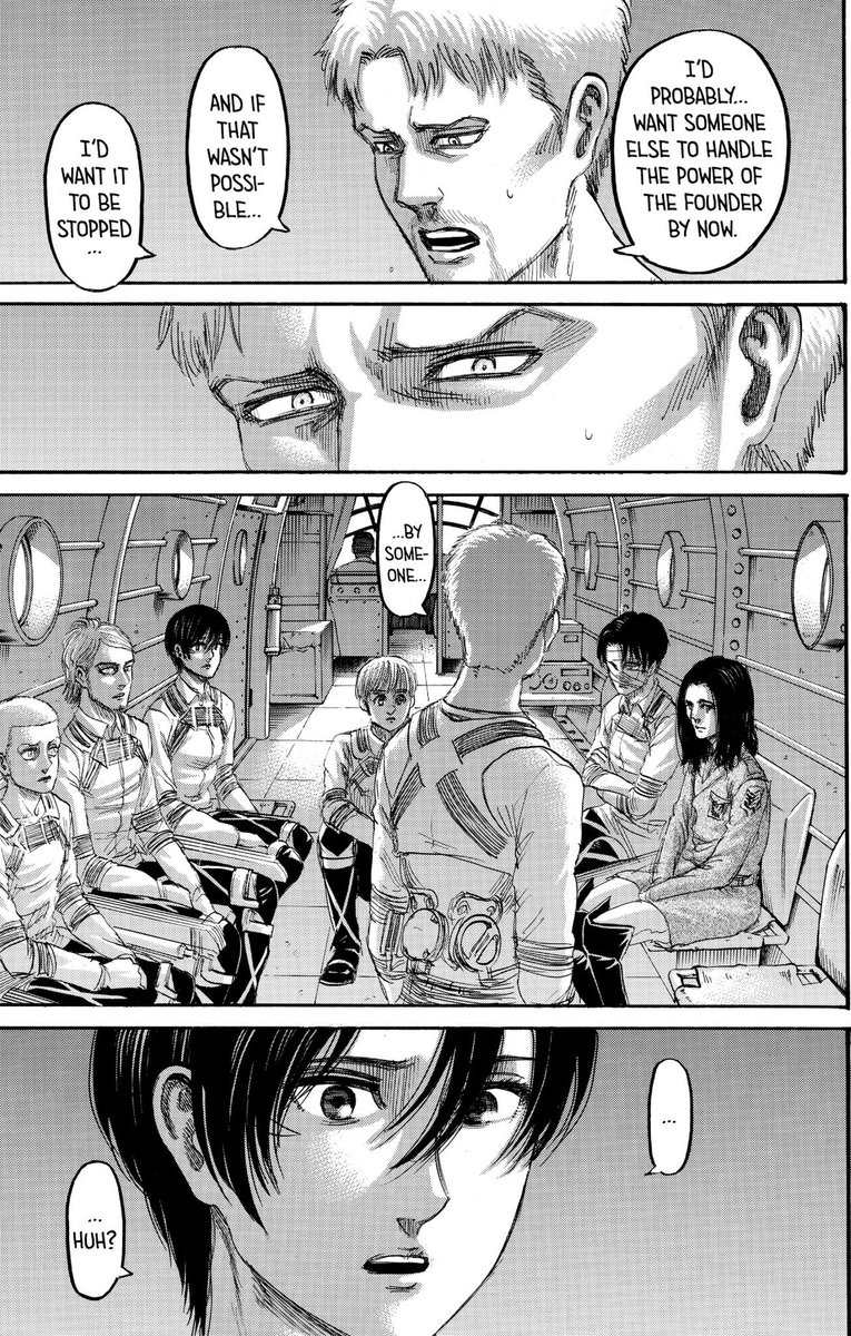 pearlinasbeau's tweet photo. How romantic is it that out of everyone… Eren decided Mikasa should ultimately be the one to put an end to him. How he fulfilled his goal of eradicating the Titans through her choice. How important she was to him so much so that everyone else could identify his wants. Real buzz. https://t.co/ER1n460usJ