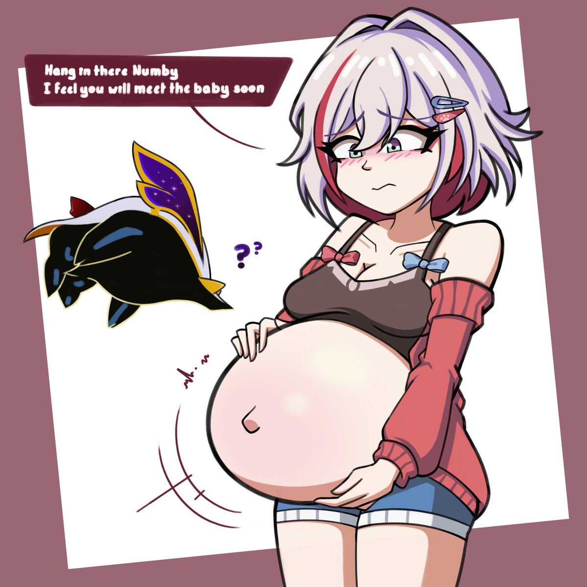 MrShoobleFrog's tweet photo. Numby has noticed that Topaz's belly has been moving a lot lately
Maybe the baby wants to come out and play! and why is she so nervous?

Topaz - Comm'd by Anon https://t.co/mz7ruPAj51