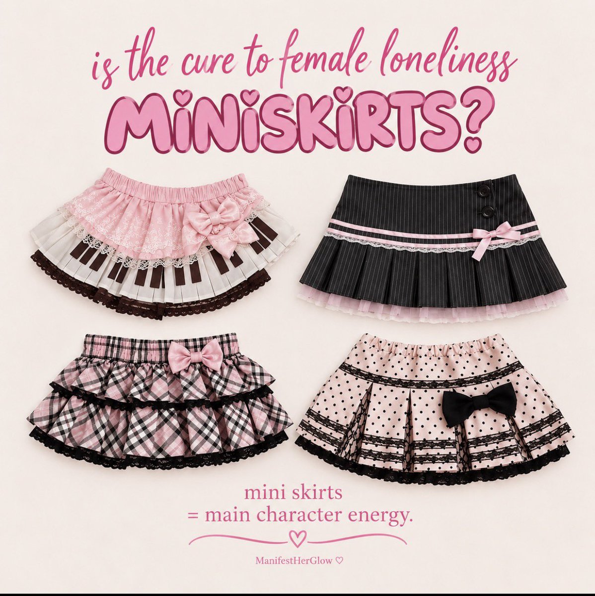 ManifestHerGlow's tweet photo. Mini skirts just make everything feel a little more girly 🎀💕 https://t.co/7vB8Gimqvf