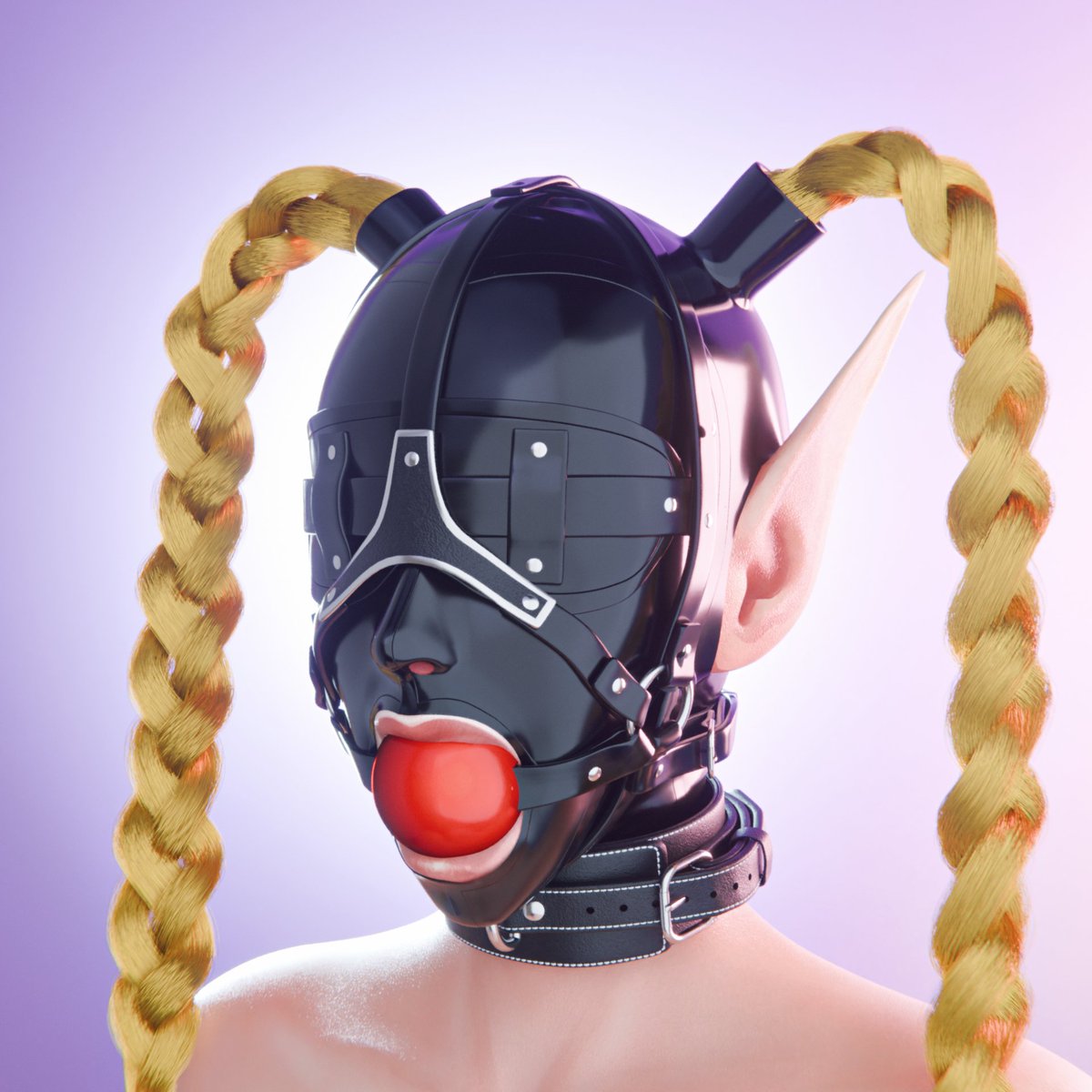 cirevama's tweet photo. ballgag alt of the belf in latex https://t.co/zQfQfcqHC2