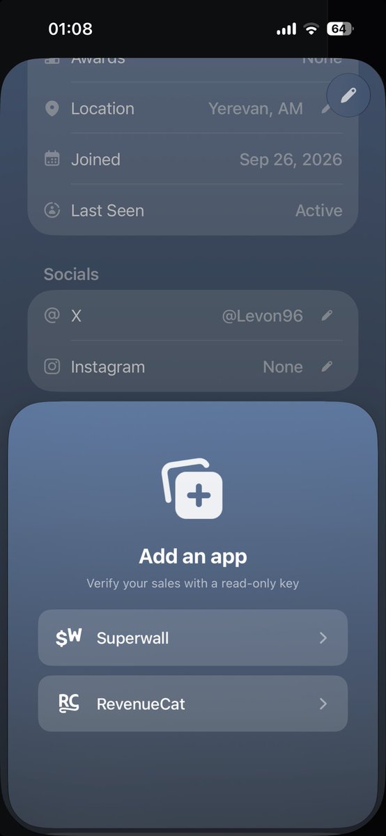levon96's tweet photo. @marclou Why no stripe connection? https://t.co/gws7ScDeOJ