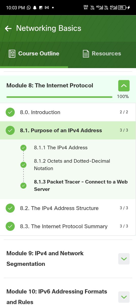 Chidivic2009's tweet photo. Day 14/70 days of consistency in cyber security 
Module 8
I learnt about IPv4 adress in this module and also learnt about it's structure 🎯
#cybersecurity
#learninginpublic
#70daysofconsistency
#thE_CYBRARIANS https://t.co/BbNx5C1Qk4
