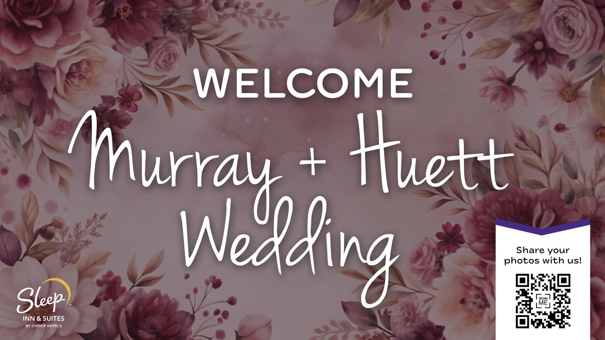SleepInnWebbC's tweet photo. Welcome the Murray & Huett wedding party to Sleep Inn & Suites Webb City! ๐ Enjoy exclusive group ratesโcall 417-717-0497 or book online: https://t.co/sTyhhS60gW #GroupRates #WebbCity #BlockRooms #Weddings #WeddingBlocks https://t.co/WraSxhskuw
