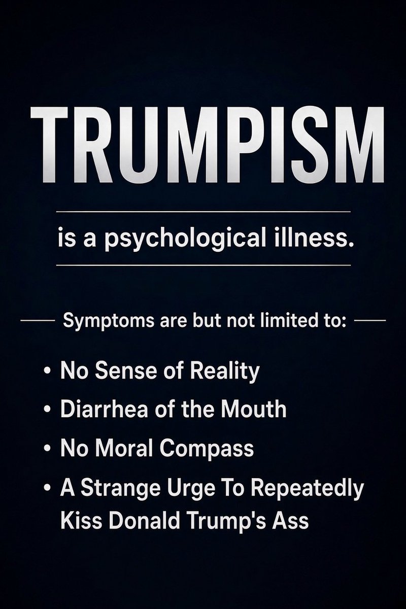 kingwolfe96's tweet photo. TRUMPISM IS A MENTAL ILLNESS!

MAGA IS A MENTAL ILLNESS!

GET YOURSELF SOME HELP!! 

#Trump #MentalIllness #MentalWellness #TrumpIsUnwell https://t.co/lie0itosk1