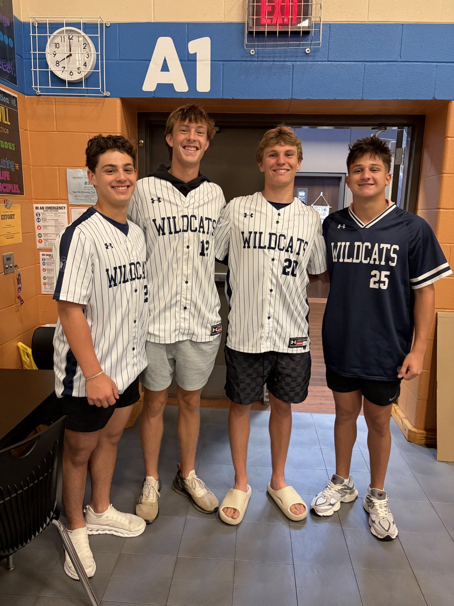 TMHSBaseball's tweet photo. TMHS BASEBALL out visiting our feeders this morning.  Time in the community is well spent. https://t.co/9ABBQoDc3R